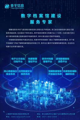 上海泰宇信息技術股份有限公司 檔案服務企業(yè)的數(shù)字化轉型先鋒